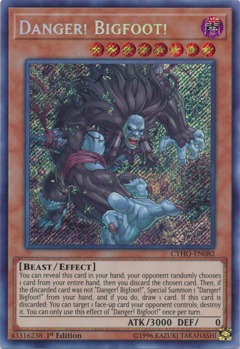 Danger! Bigfoot! [CYHO-EN082] Secret Rare | The CG Realm