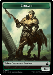 Elf Knight // Centaur Double-Sided Token [Ravnica Remastered Tokens] | The CG Realm