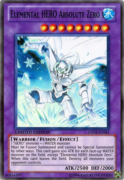 Elemental Hero Absolute Zero [GENF-ENSE1] Super Rare | The CG Realm