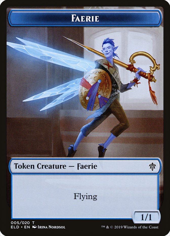 Faerie Token [Throne of Eldraine Tokens] | The CG Realm