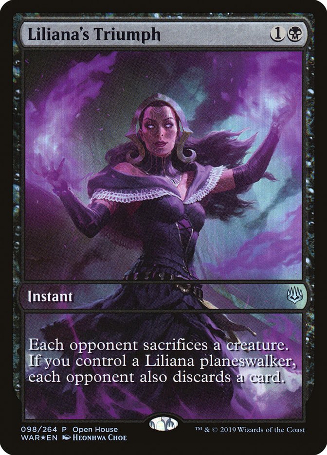 Liliana's Triumph (Open House) [War of the Spark Promos] | The CG Realm