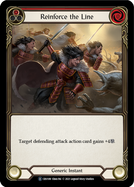 Reinforce the Line (Red) [U-CRU189] (Crucible of War Unlimited)  Unlimited Normal | The CG Realm