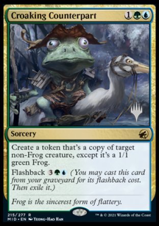 Croaking Counterpart (Promo Pack) [Innistrad: Midnight Hunt Promos] | The CG Realm