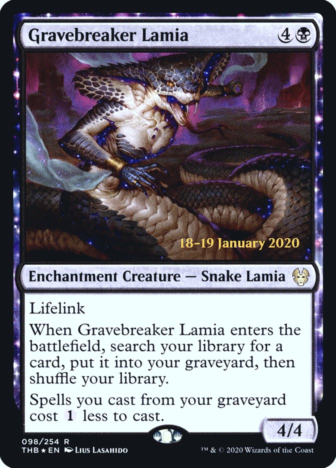 Gravebreaker Lamia [Theros Beyond Death Prerelease Promos] | The CG Realm