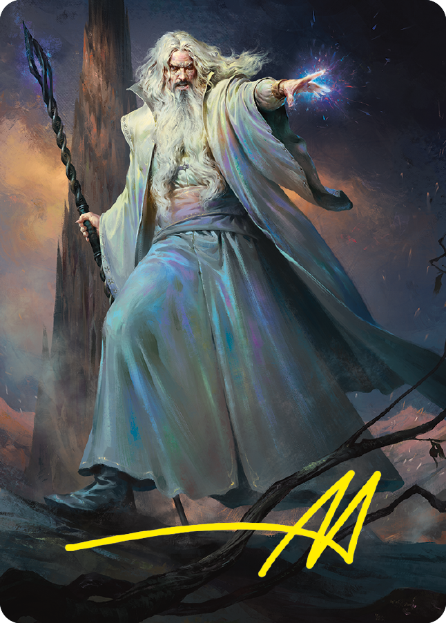Saruman of Many Colors Art Card (Gold-Stamped Signature) [The Lord of the Rings: Tales of Middle-earth Art Series] | The CG Realm