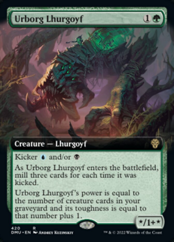 Urborg Lhurgoyf (Extended Art) [Dominaria United] | The CG Realm