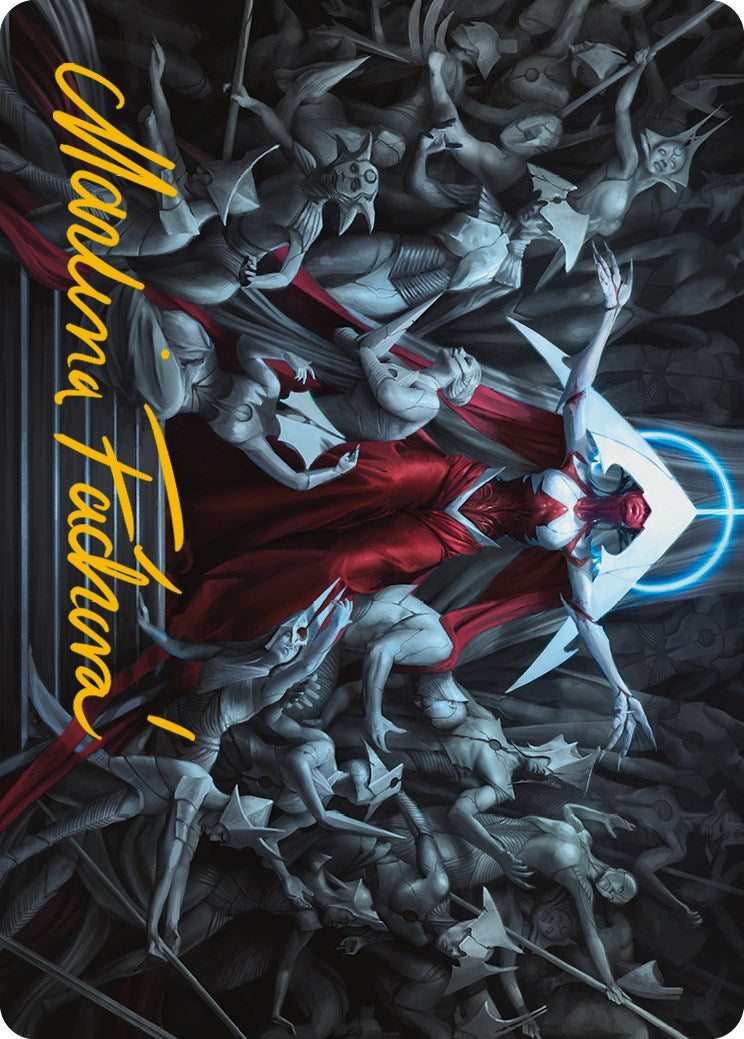 Elesh Norn, Mother of Machines Art Card (Gold-Stamped Signature) [Phyrexia: All Will Be One Art Series] | The CG Realm