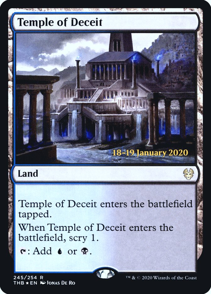 Temple of Deceit [Theros Beyond Death Prerelease Promos] | The CG Realm