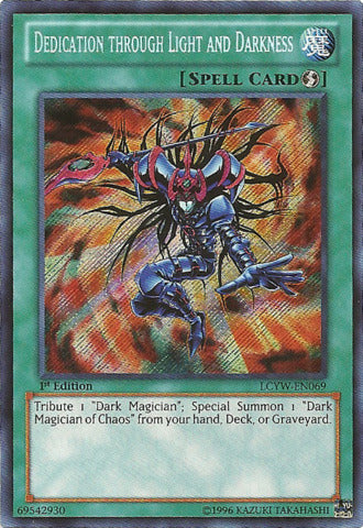 Dedication through Light and Darkness [LCYW-EN069] Secret Rare | The CG Realm