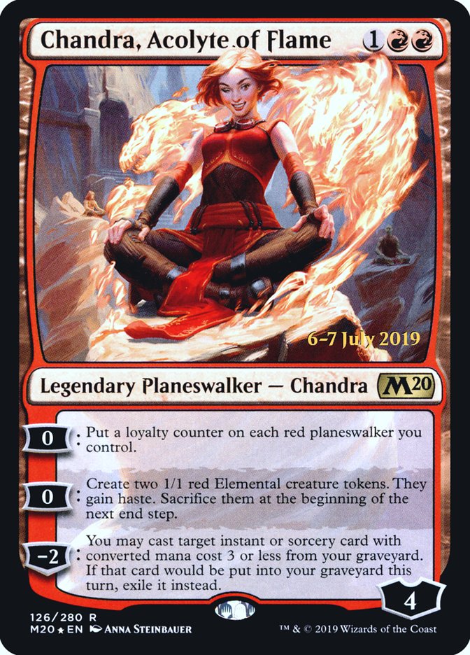 Chandra, Acolyte of Flame [Core Set 2020 Prerelease Promos] | The CG Realm
