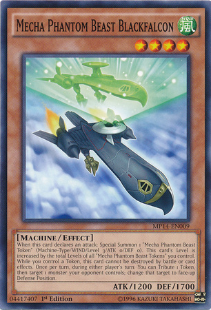 Mecha Phantom Beast Blackfalcon [MP14-EN009] Common | The CG Realm