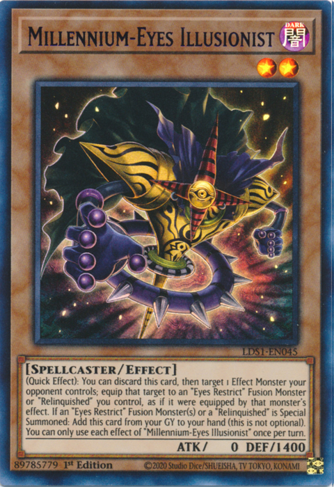 Millennium-Eyes Illusionist (Purple) [LDS1-EN045] Ultra Rare | The CG Realm