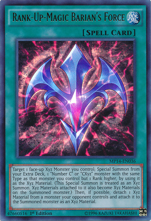Rank-Up-Magic Barian's Force [MP14-EN036] Ultra Rare | The CG Realm