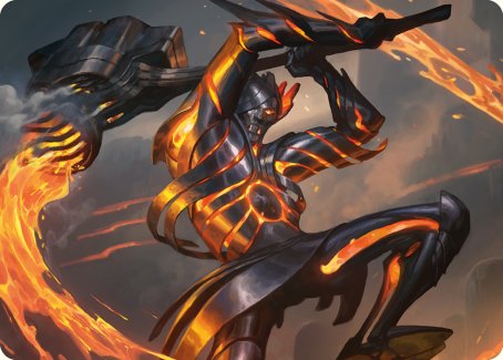 Forgehammer Centurion Art Card [Phyrexia: All Will Be One Art Series] | The CG Realm