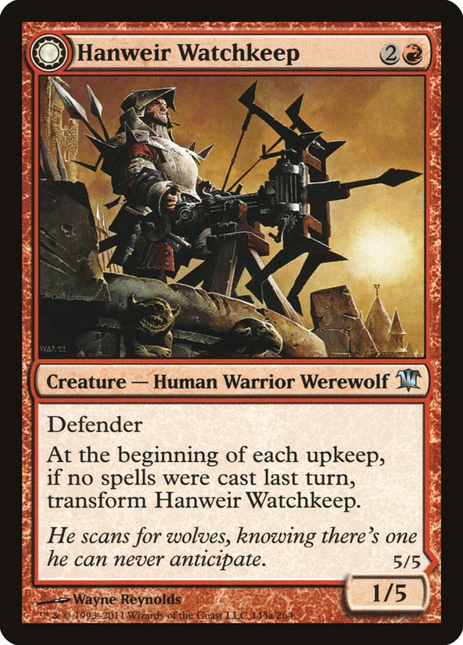 Hanweir Watchkeep (ISD-145) - Innistrad: (Double Faced Transform)