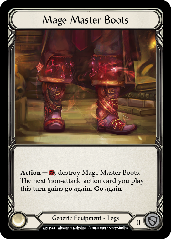 Mage Master Boots [ARC154-C] (Arcane Rising)  1st Edition Normal | The CG Realm