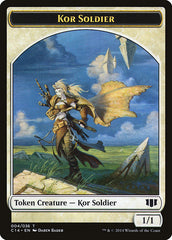 Kor Soldier // Pegasus Double-Sided Token [Commander 2014 Tokens] | The CG Realm