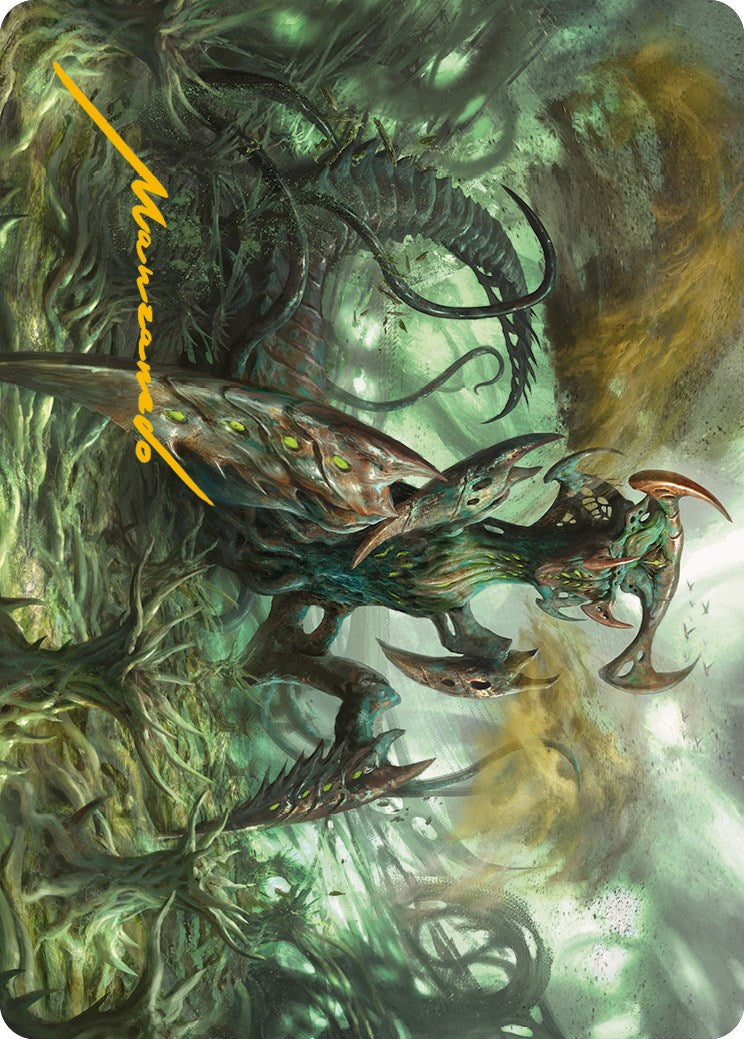 Zopandrel, Hunger Dominus Art Card (Gold-Stamped Signature) [Phyrexia: All Will Be One Art Series] | The CG Realm
