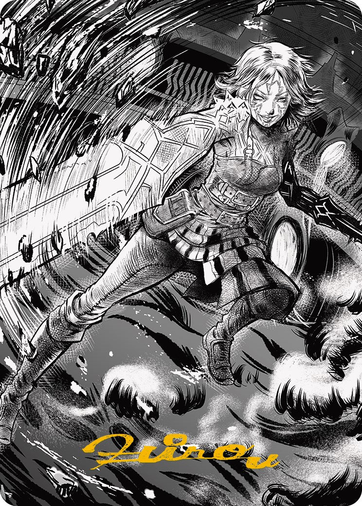 Nahiri, the Unforgiving 2 Art Card (Gold-Stamped Signature) [Phyrexia: All Will Be One Art Series] | The CG Realm