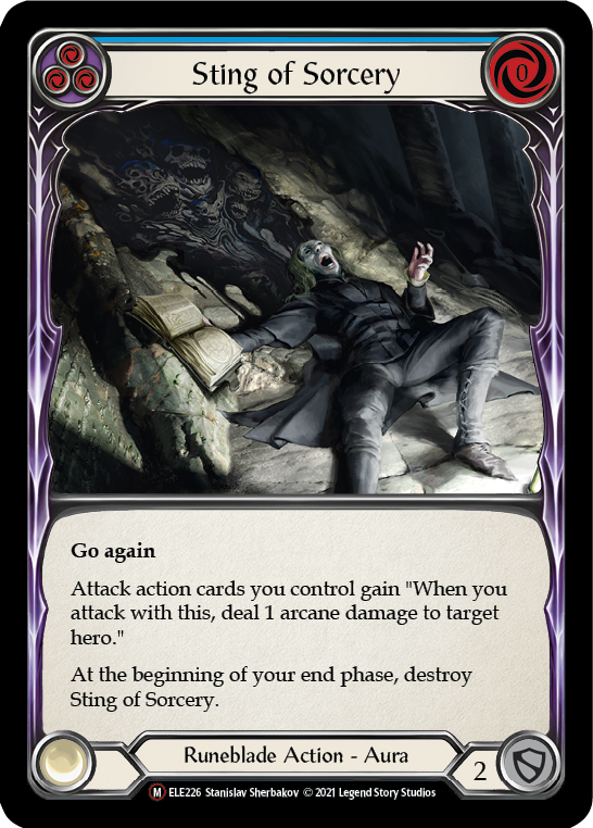 Sting of Sorcery [U-ELE226] (Tales of Aria Unlimited)  Unlimited Rainbow Foil | The CG Realm