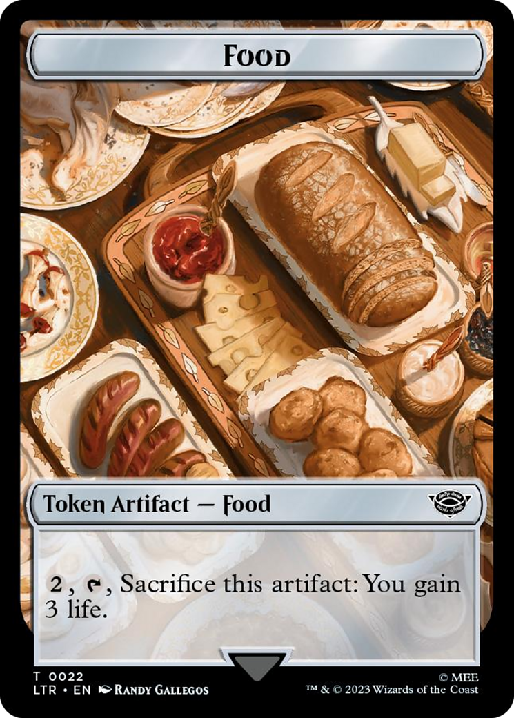 Ballistic Boulder // Food (0022) Double-Sided Token (Surge Foil) (LTR-21 // 22) - The Lord of the Rings: Tales of Middle-earth Foil