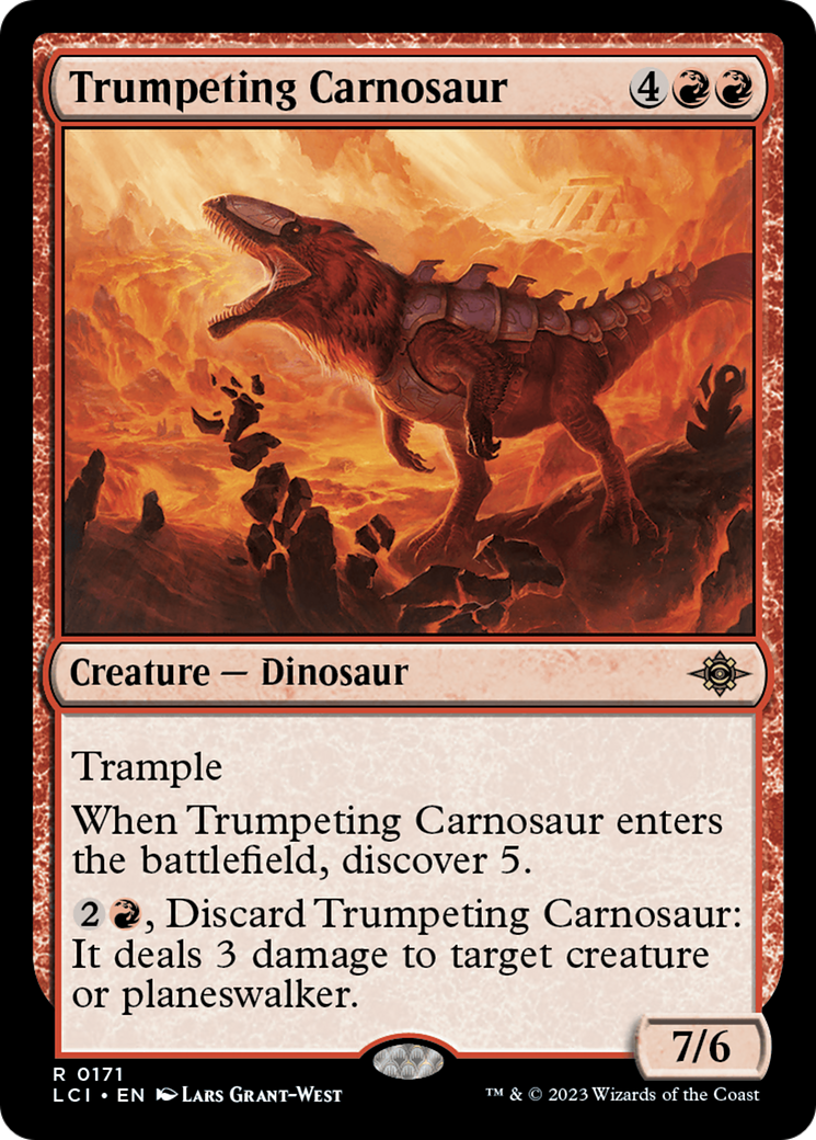 Trumpeting Carnosaur [The Lost Caverns of Ixalan] | The CG Realm