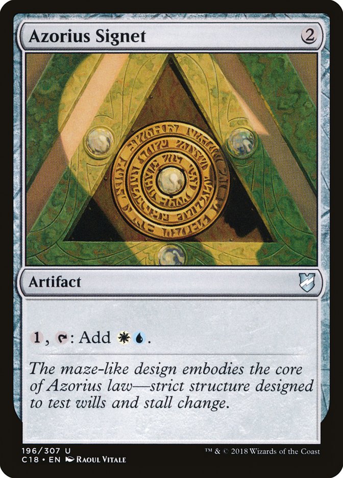 Azorius Signet [Commander 2018] | The CG Realm