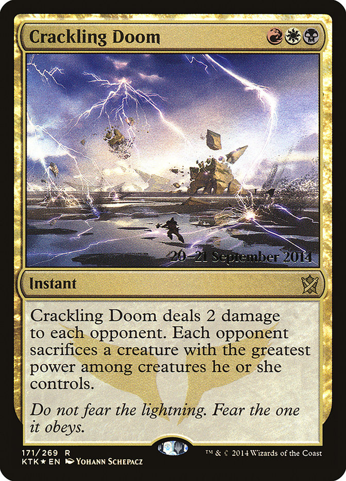 Crackling Doom [Khans of Tarkir Prerelease Promos] | The CG Realm