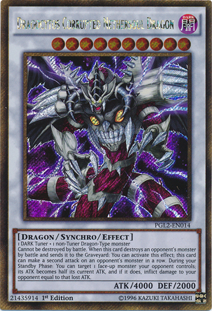 Dragocytos Corrupted Nethersoul Dragon [PGL2-EN014] Gold Secret Rare | The CG Realm