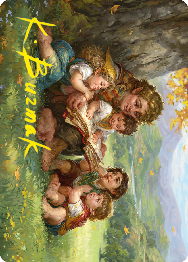 Samwise Gamgee Art Card (19/81) (Gold-Stamped Signature) [The Lord of the Rings: Tales of Middle-earth Art Series] | The CG Realm