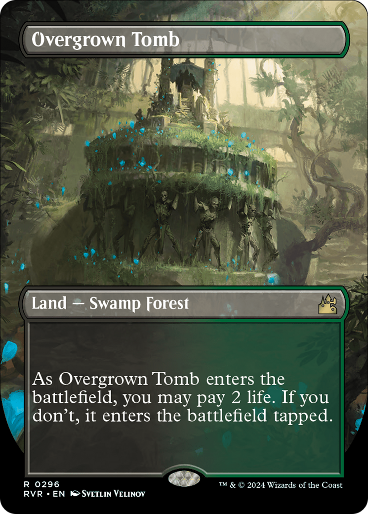 Overgrown Tomb (Borderless) [Ravnica Remastered] | The CG Realm