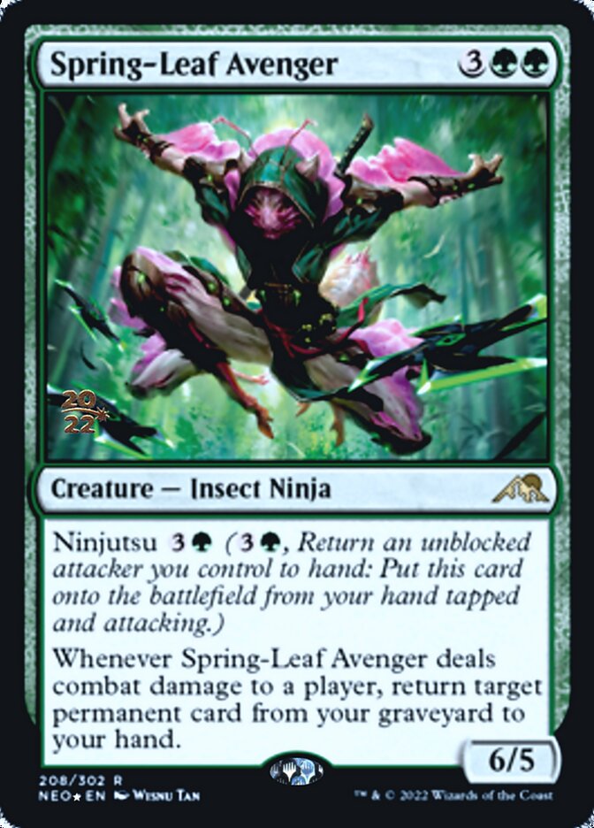 Spring-Leaf Avenger [Kamigawa: Neon Dynasty Prerelease Promos] | The CG Realm
