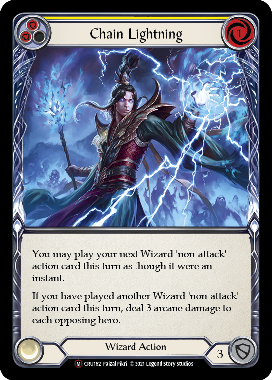 Chain Lightning [U-CRU162] (Crucible of War Unlimited)  Unlimited Rainbow Foil | The CG Realm