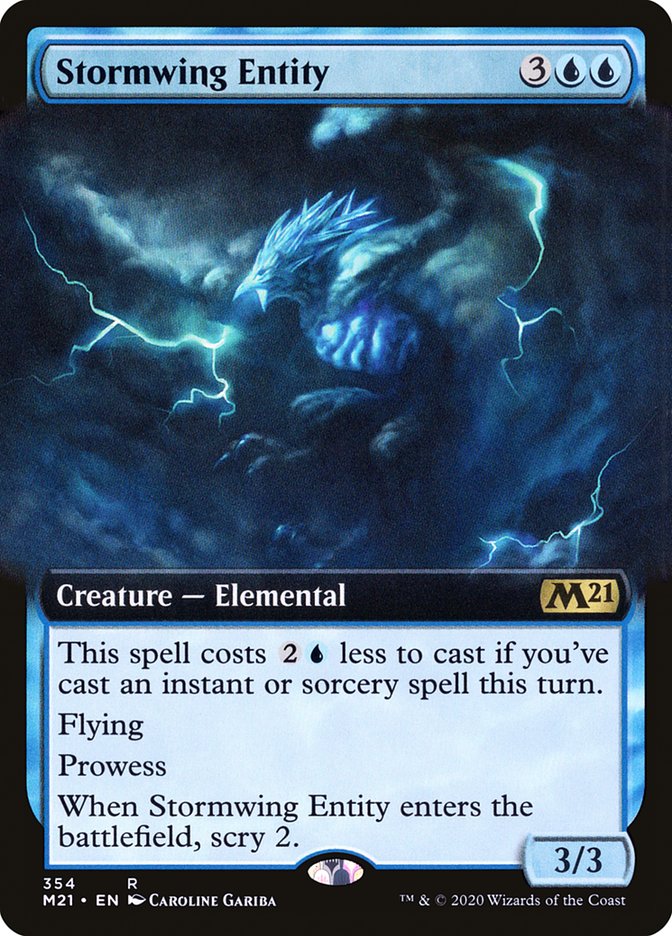 Stormwing Entity (Extended Art) [Core Set 2021] | The CG Realm