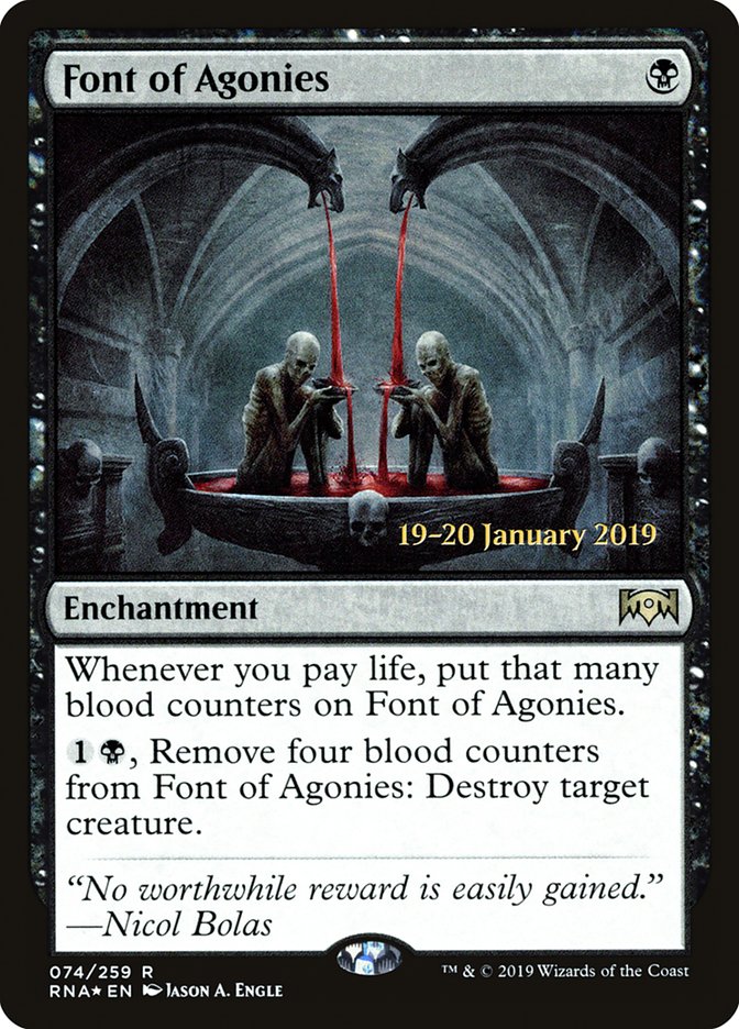 Font of Agonies [Ravnica Allegiance Prerelease Promos] | The CG Realm