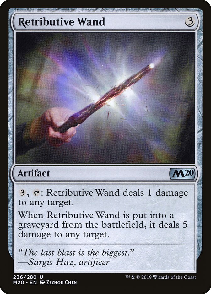 Retributive Wand [Core Set 2020] | The CG Realm