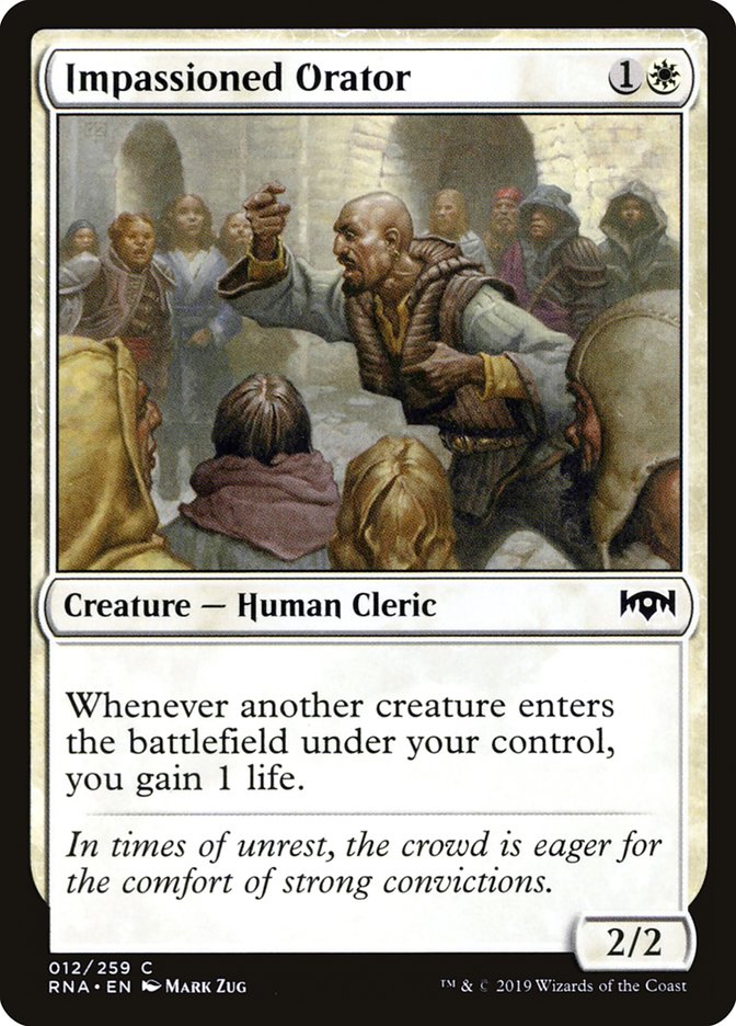 Impassioned Orator [Ravnica Allegiance] | The CG Realm