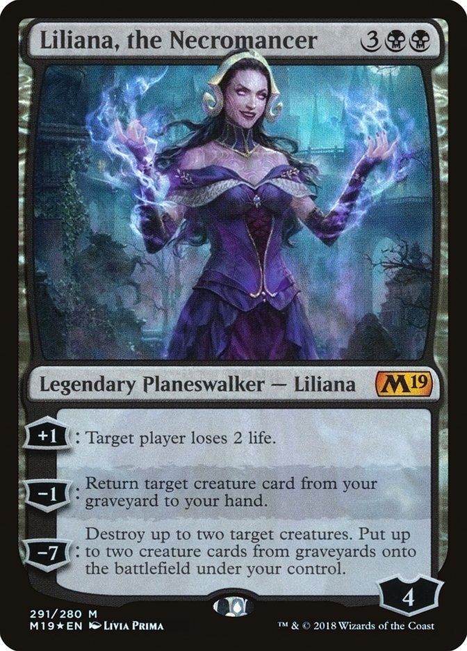 Liliana, the Necromancer [Core Set 2019] | The CG Realm