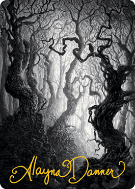 Forest 2 Art Card (Gold-Stamped Signature) [Innistrad: Midnight Hunt Art Series] | The CG Realm