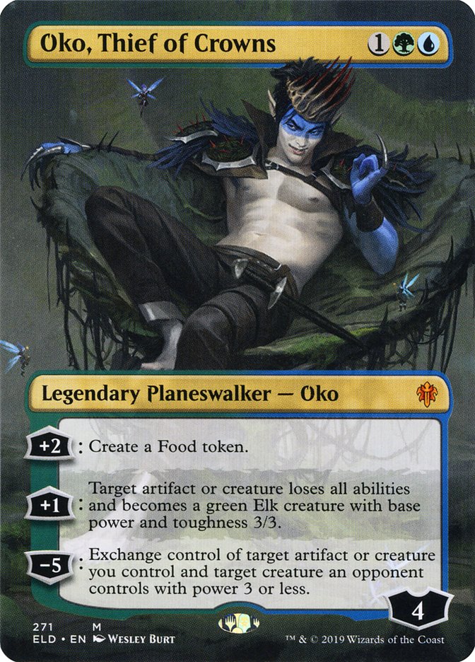 Oko, Thief of Crowns (Borderless) [Throne of Eldraine] | The CG Realm