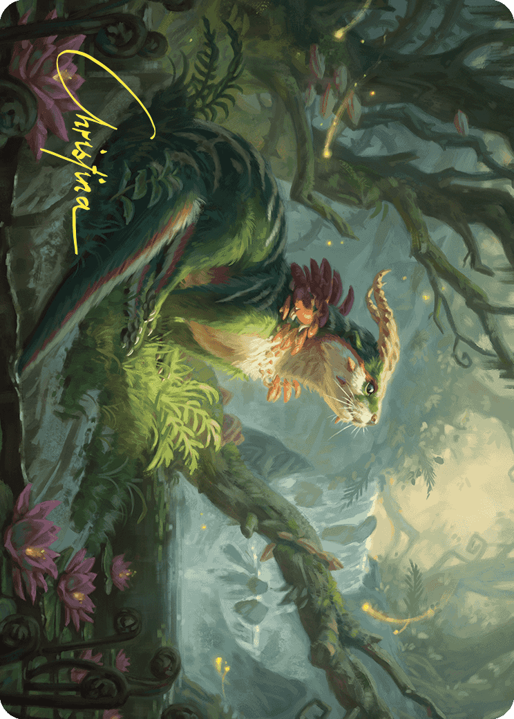 Elusive Otter Art Card (Gold-Stamped Signature) [Wilds of Eldraine Art Series] | The CG Realm