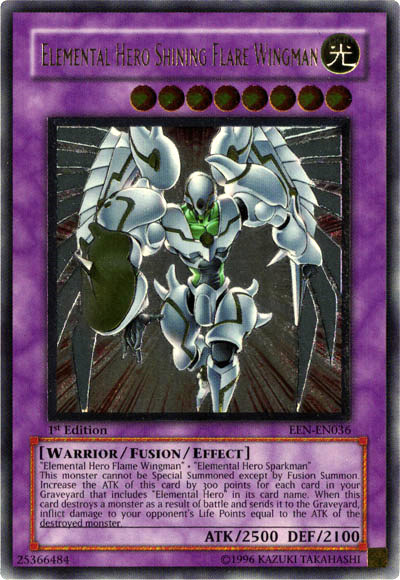 Elemental Hero Shining Flare Wingman [EEN-EN036] Ultimate Rare | The CG Realm