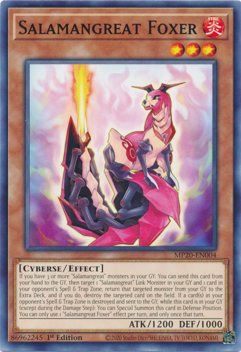 Salamangreat Foxer [MP20-EN004] Common | The CG Realm
