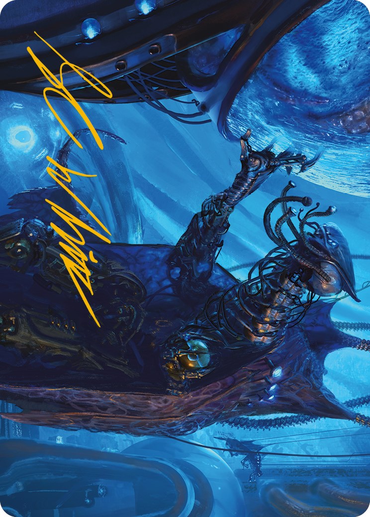 Atmosphere Surgeon Art Card (Gold-Stamped Signature) [Phyrexia: All Will Be One Art Series] | The CG Realm