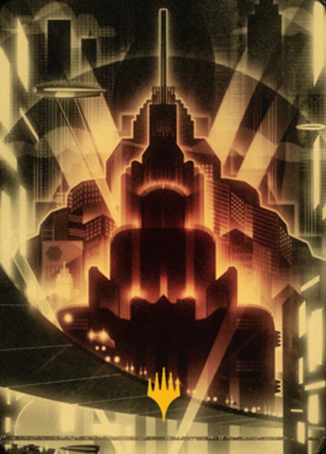 Plains Art Card (Gold-Stamped Signature) [Streets of New Capenna Art Series] | The CG Realm