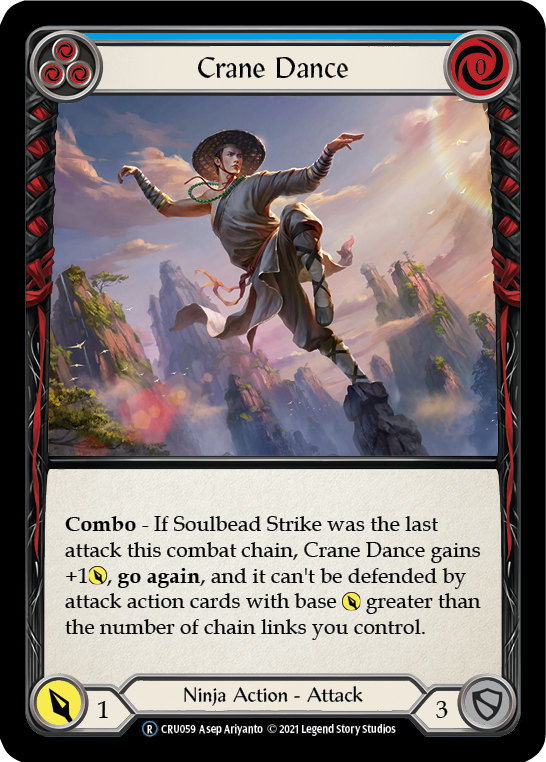 Crane Dance (Blue) [U-CRU059] (Crucible of War Unlimited)  Unlimited Rainbow Foil | The CG Realm