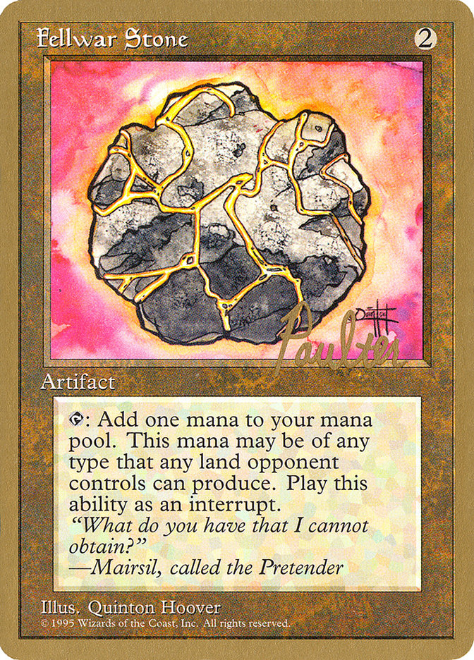 Fellwar Stone (Preston Poulter) [Pro Tour Collector Set] | The CG Realm