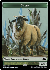 Elephant // Sheep Double-Sided Token [Dominaria Remastered Tokens] | The CG Realm