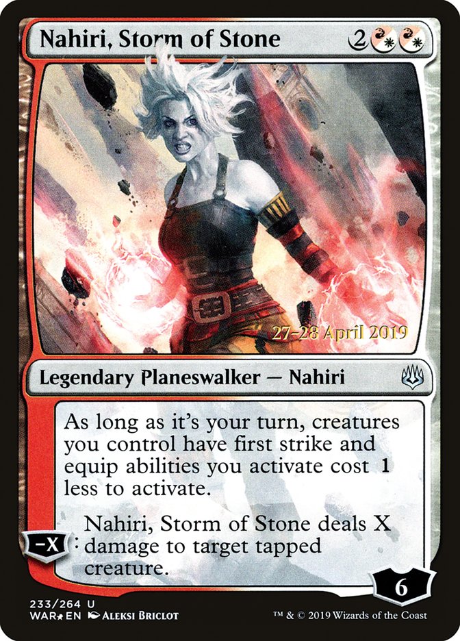 Nahiri, Storm of Stone [War of the Spark Prerelease Promos] | The CG Realm