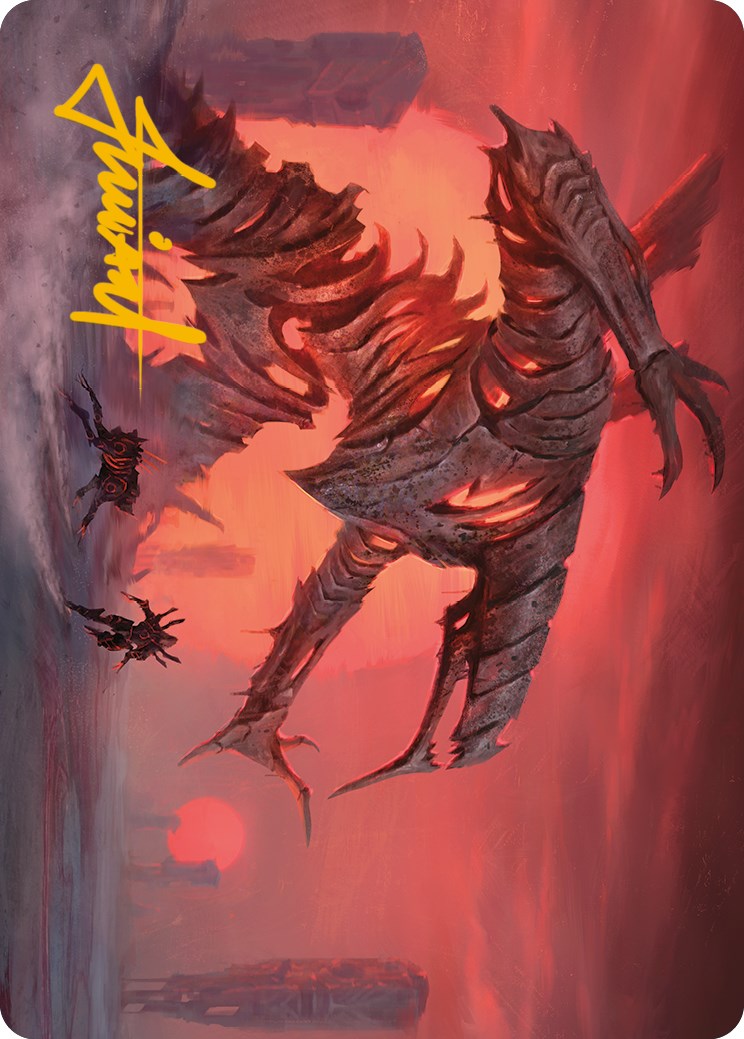 Red Sun's Zenith Art Card (Gold-Stamped Signature) [Phyrexia: All Will Be One Art Series] | The CG Realm